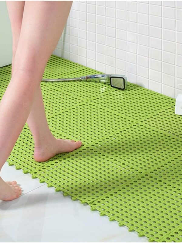 Bathroom Non-Slip Mat Anti-Fall Shower Room Foot Pad Large Hand Washing Bathroom Carpet WC Waterproof Mat, 30x30cm, 1cm Thick (Color : C, Size : 36PCS)